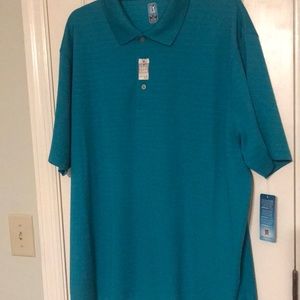 PGA Tour golf shirt.